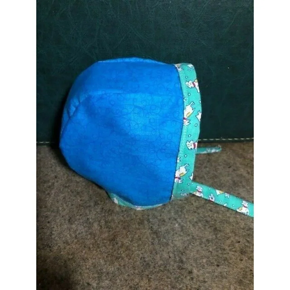Handmade Baby Bonnet Newborn 0-3 Months Puppies